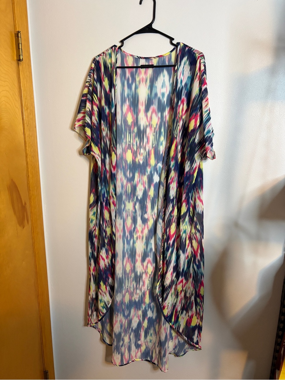 torrid Multicolor Open-Front Long Kimono Dress